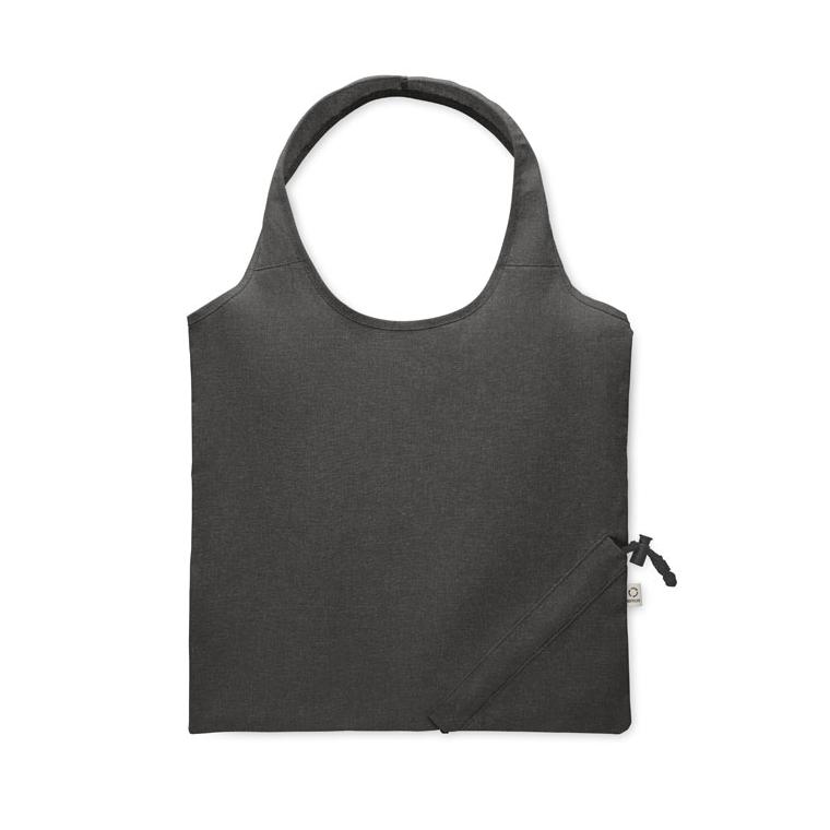 Sacoșă de cumpărături pliabilă CARRIE COLOUR Negru