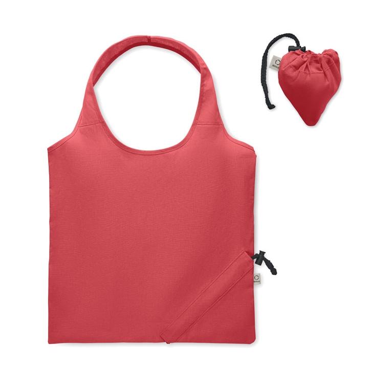 Sacoșă de cumpărături pliabilă CARRIE COLOUR Roșu