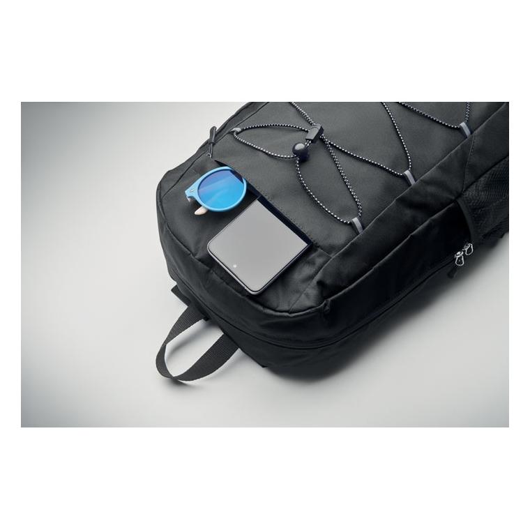 Rucsac din poliester 600D RPET HIGE Negru