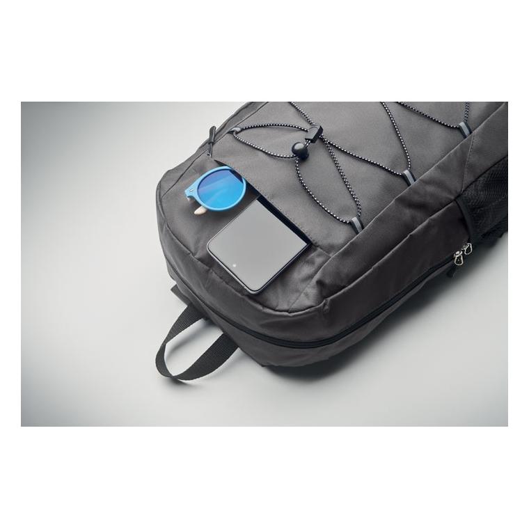 Rucsac din poliester 600D RPET HIGE Gri închis