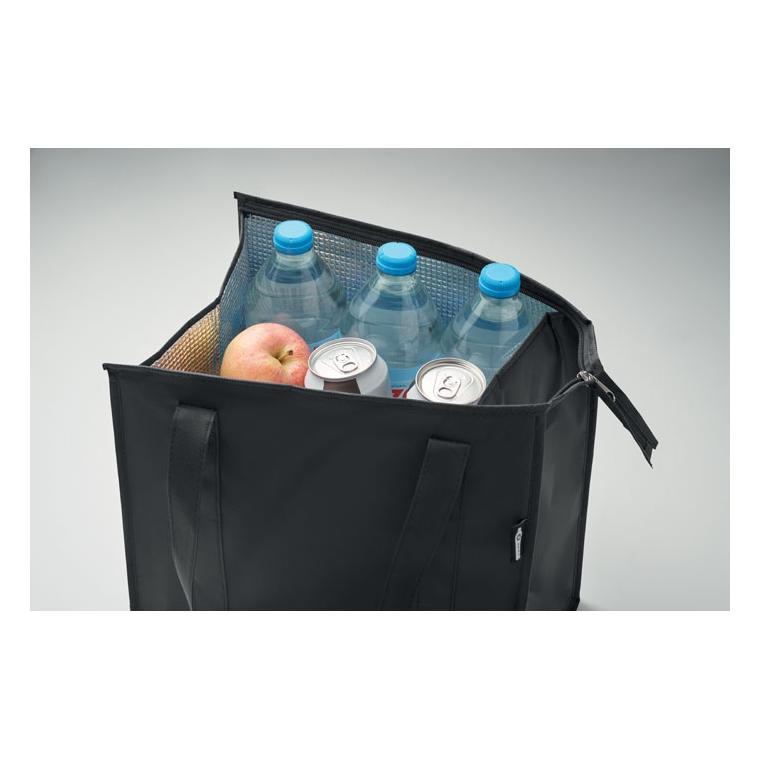 Cooler bag din material nețesut RPET WOOLER Negru
