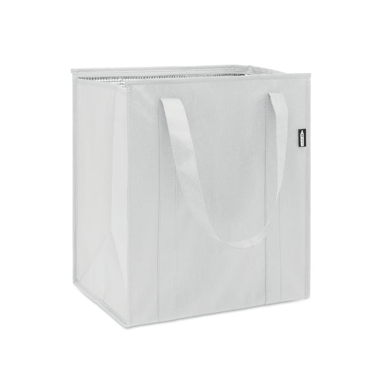 Cooler bag din material nețesut RPET WOOLER Alb