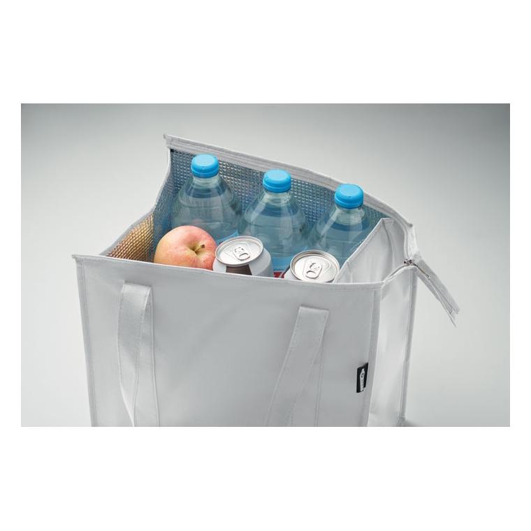Cooler bag din material nețesut RPET WOOLER Alb