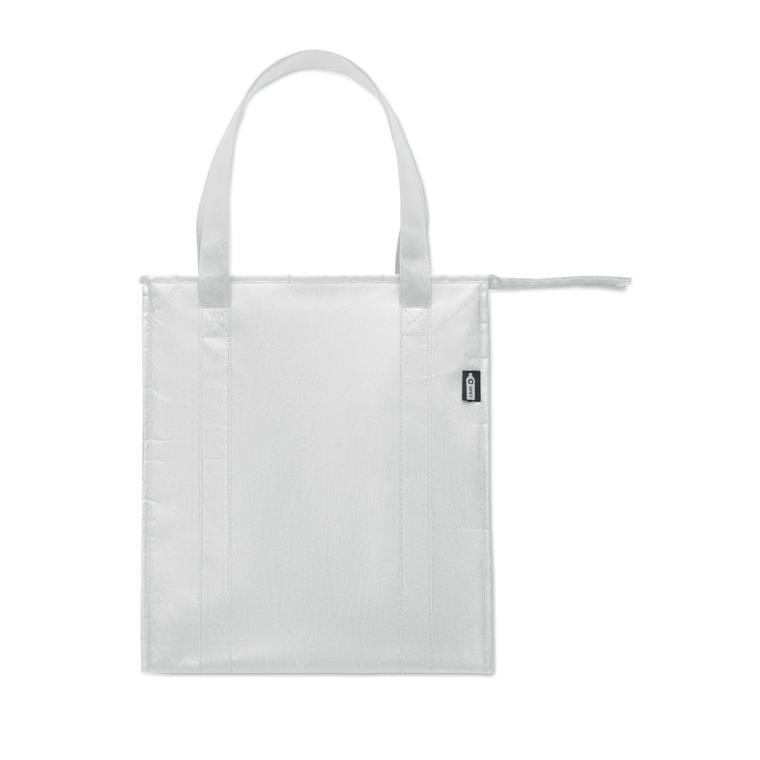 Cooler bag din material nețesut RPET WOOLER Alb