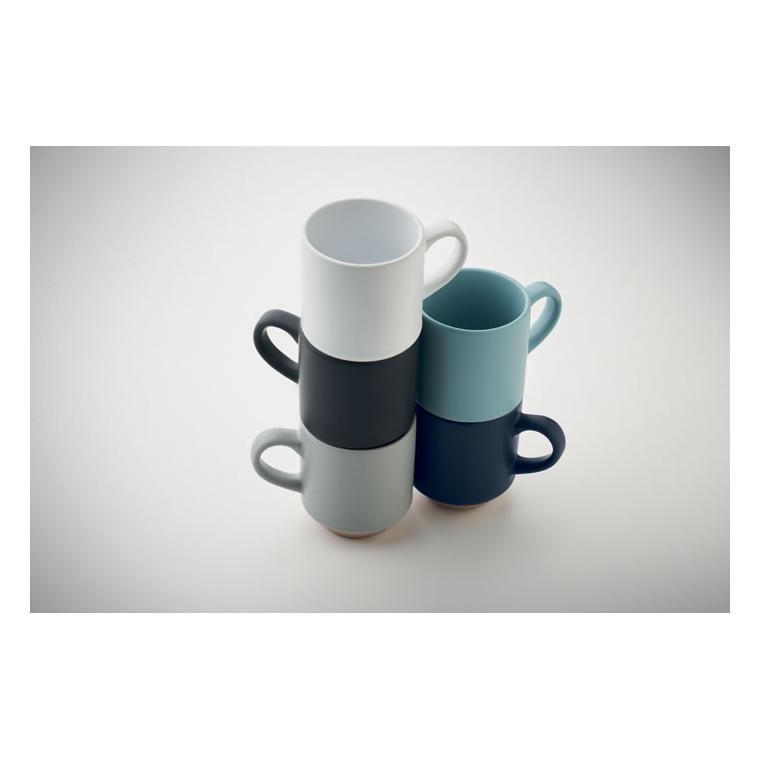 Cană ceramică stivuibilă 170 ml CERACK Alb