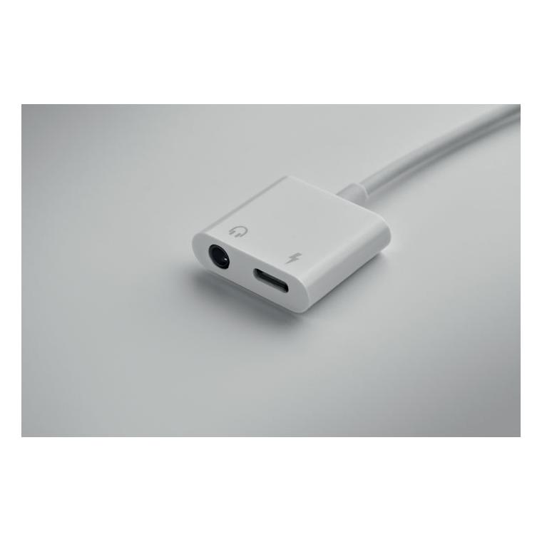 Splitter audio cu mufă ABS KOENET Alb