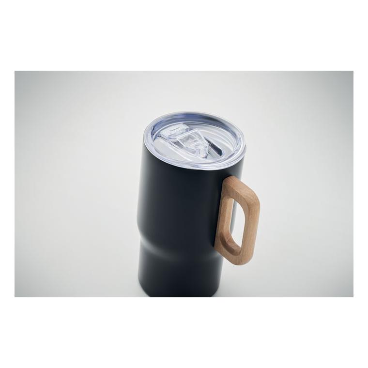 Pahar cu perete dublu 350 ml TUMBOO Negru