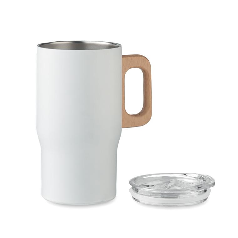 Pahar cu perete dublu 350 ml TUMBOO Alb