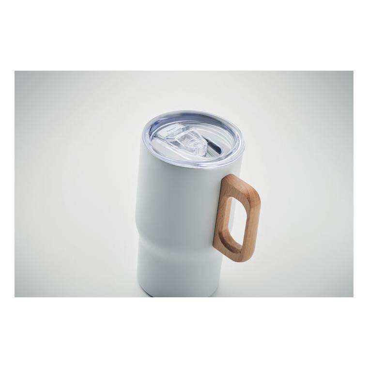 Pahar cu perete dublu 350 ml TUMBOO Alb