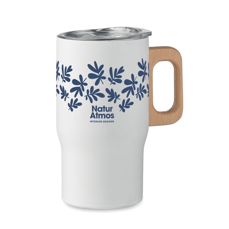 Pahar cu perete dublu 350 ml TUMBOO Alb