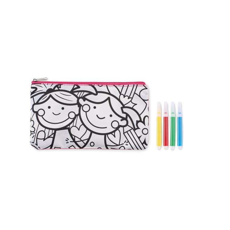 Penar de colorat cu markere KIDDO Roz
