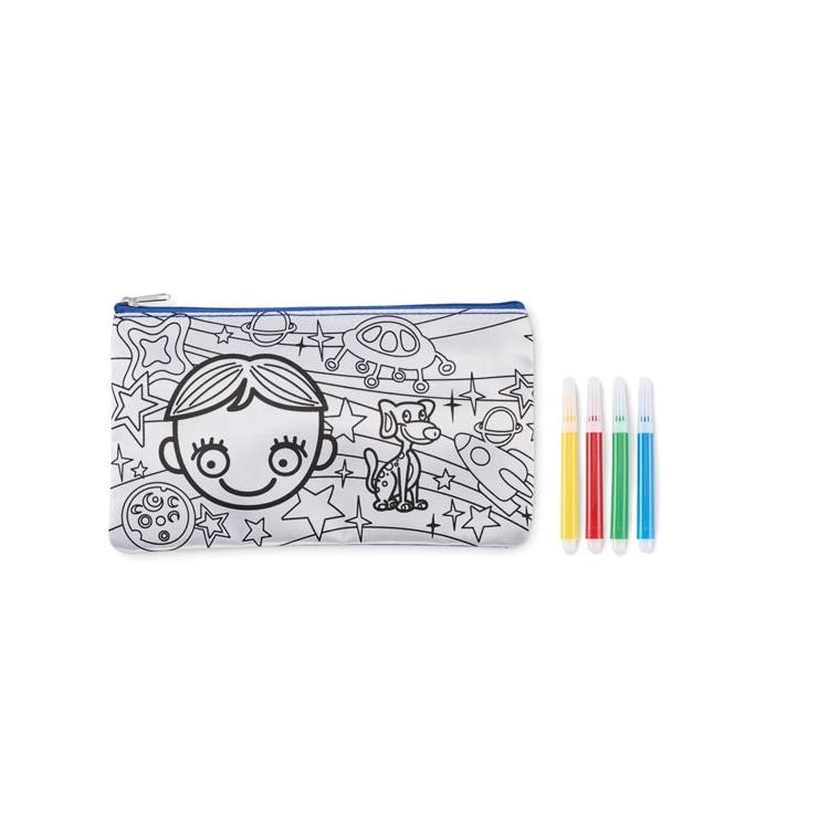 Penar de colorat cu markere KIDDO Albastru regal
