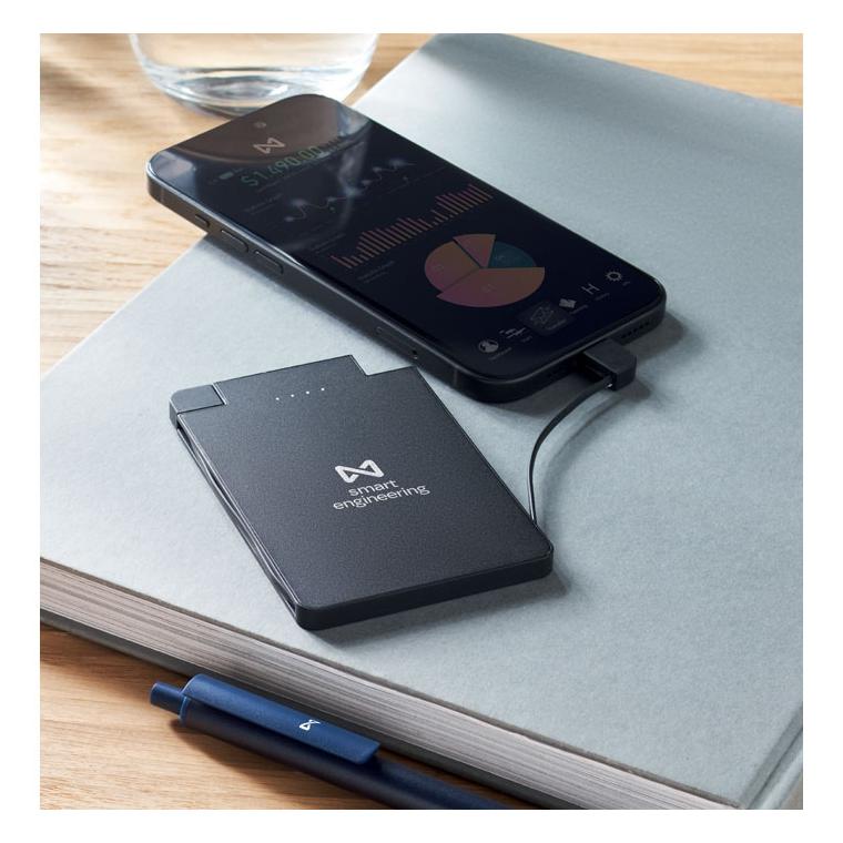 Powerbank magnetic 2500 mAh SLIMPO Negru