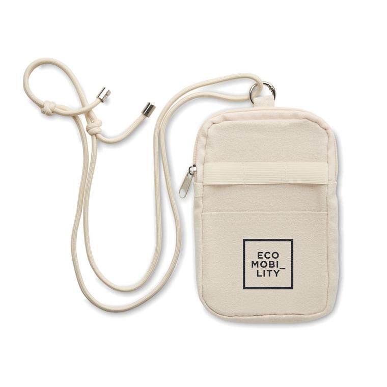 Geantă cross body pentru smartphone MOBIBOLSA Bej