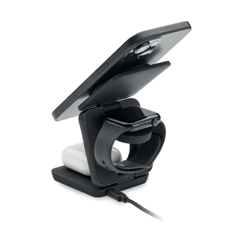 Stație de încărcare pliabilă 3in1 NETICA Negru