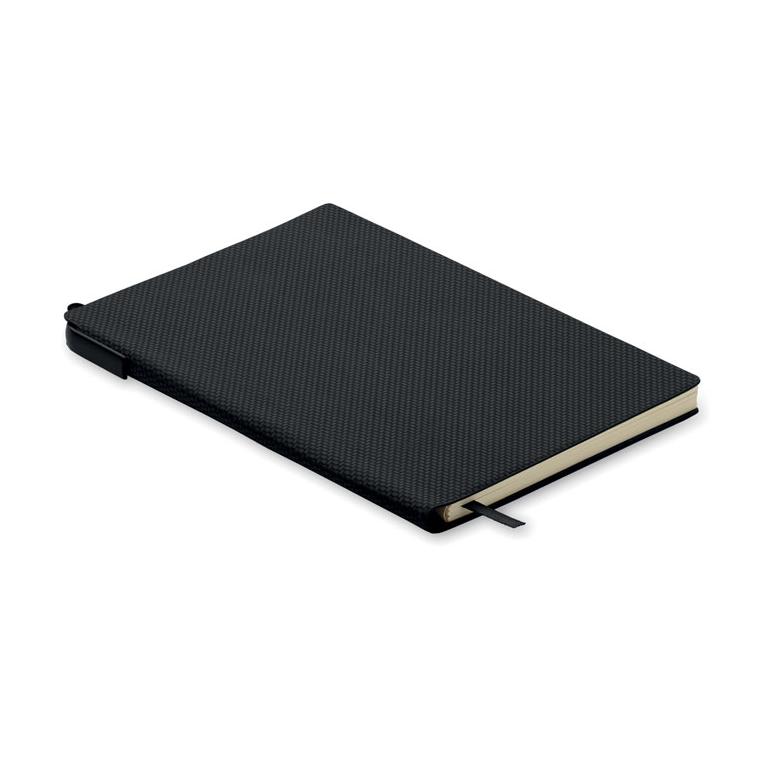 A5 PU notebook cu pix NOTA Negru