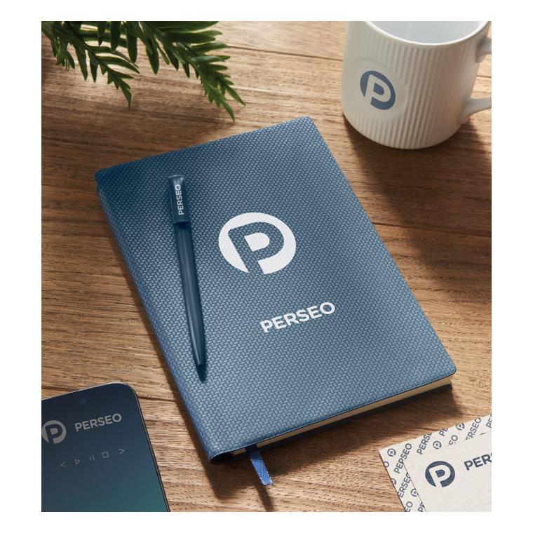 A5 PU notebook cu pix NOTA Navy