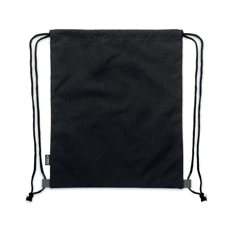 Rucsac cu șnur în 2 tonuri RPET LIBAG Negru