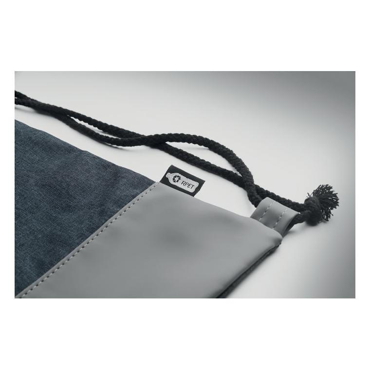 Rucsac cu șnur în 2 tonuri RPET LIBAG Navy