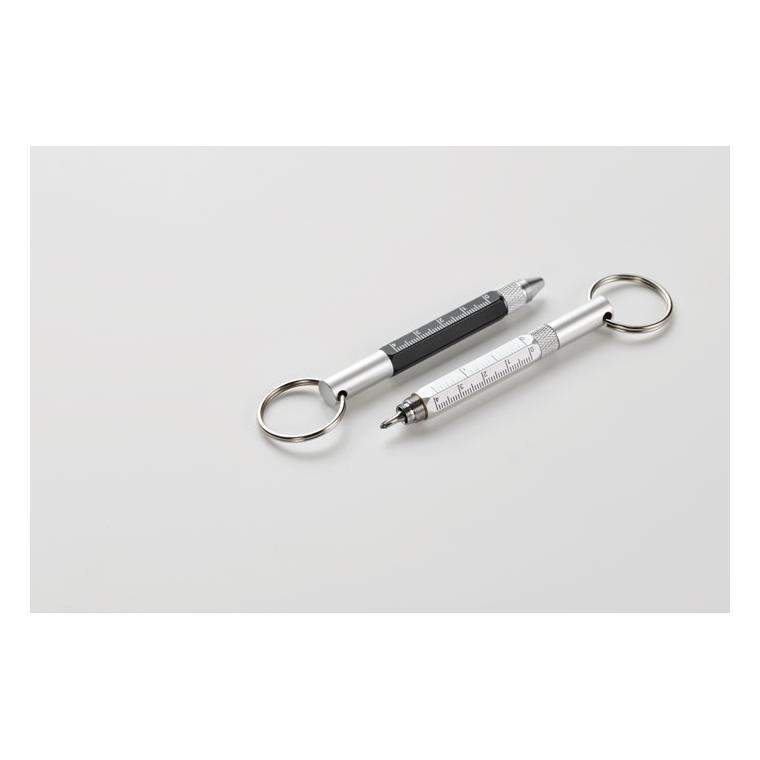 Breloc cu pix cu mecanism prin rotire TWEN Negru