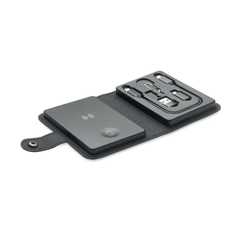 Set conector cablu 4 în 1 15W CAWATT Negru