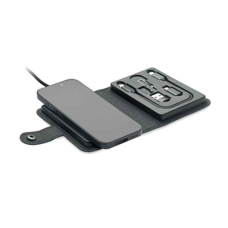 Set conector cablu 4 în 1 15W CAWATT Negru