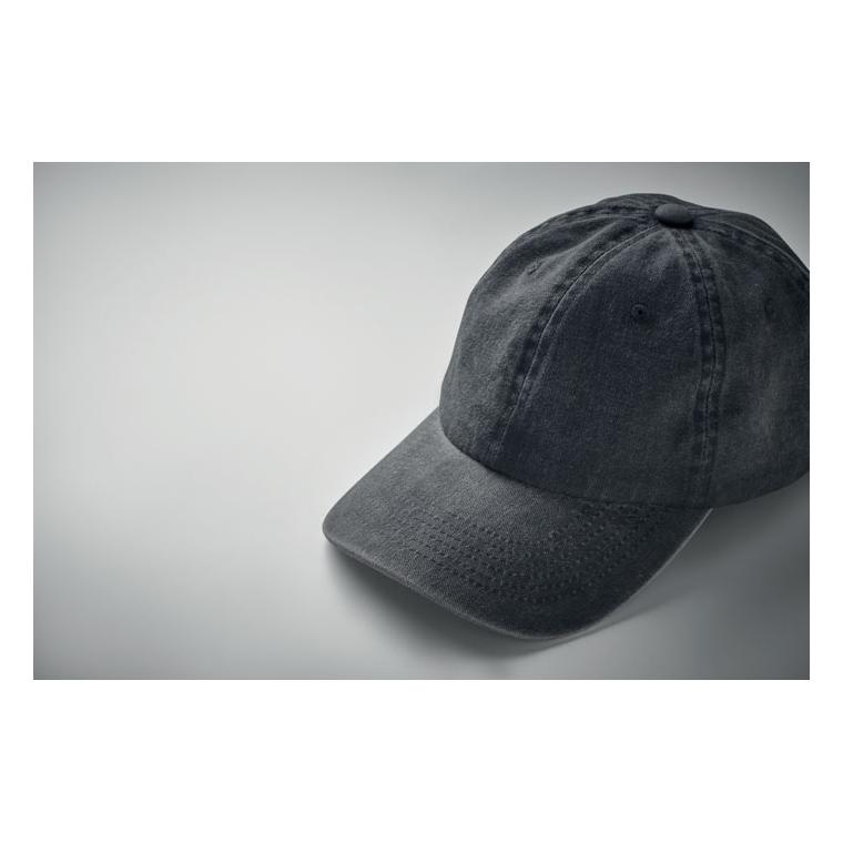 Șapcă de baseball cu 6 panele BEAU Negru