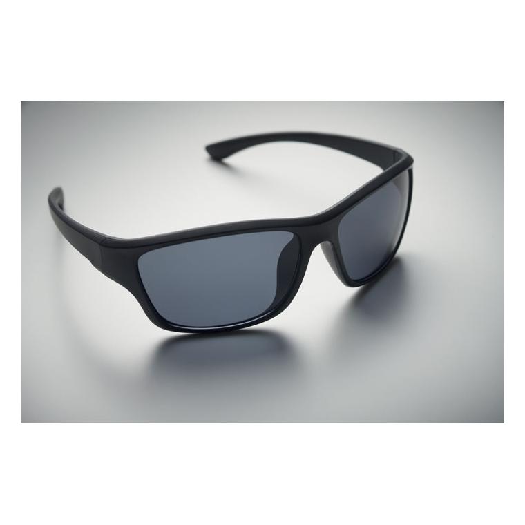 Ochelari de soare sport cu lentile oglindite YUMA Negru