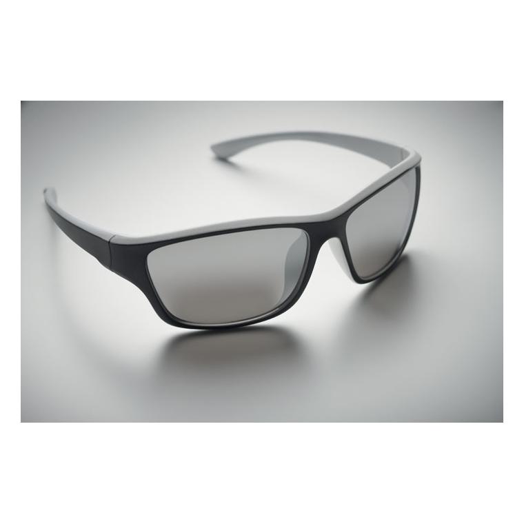 Ochelari de soare sport cu lentile oglindite YUMA Alb