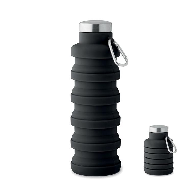 Sticlă pliabilă 500 ml KOLAPSI Negru