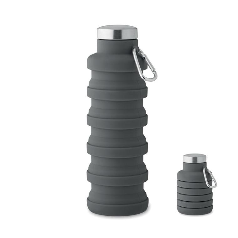 Sticlă pliabilă 500 ml KOLAPSI Gri închis