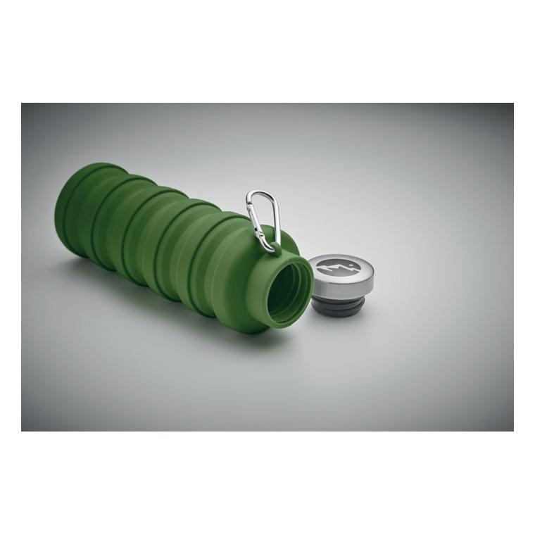 Sticlă pliabilă 500 ml KOLAPSI Verde Inchis