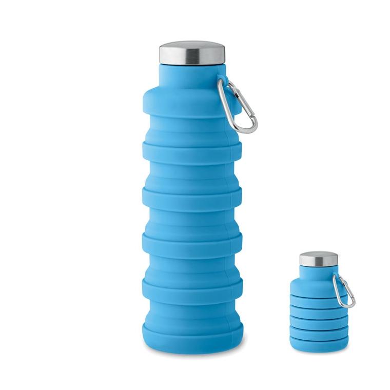 Sticlă pliabilă 500 ml KOLAPSI Albastru deschis