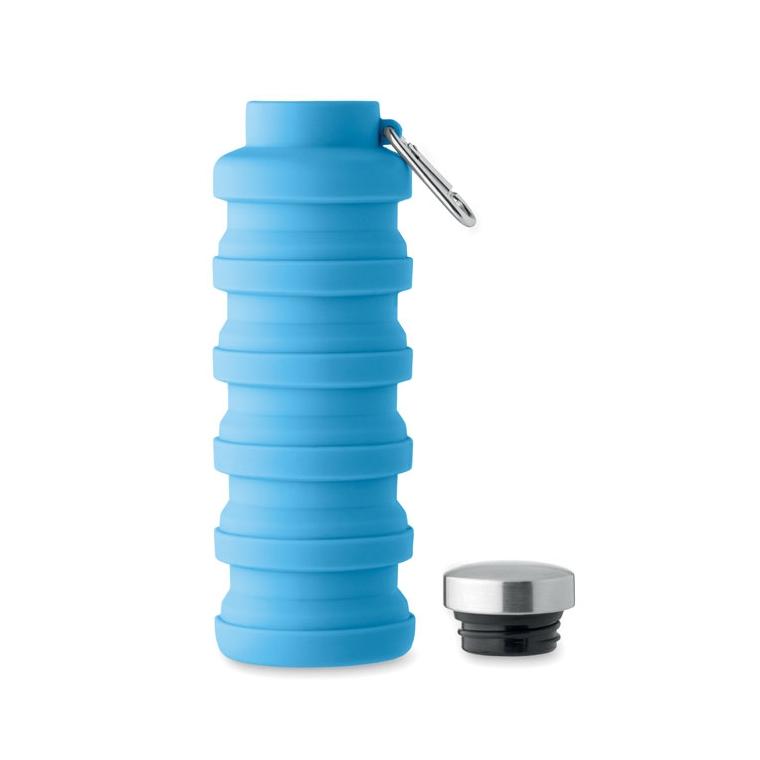Sticlă pliabilă 500 ml KOLAPSI Albastru deschis