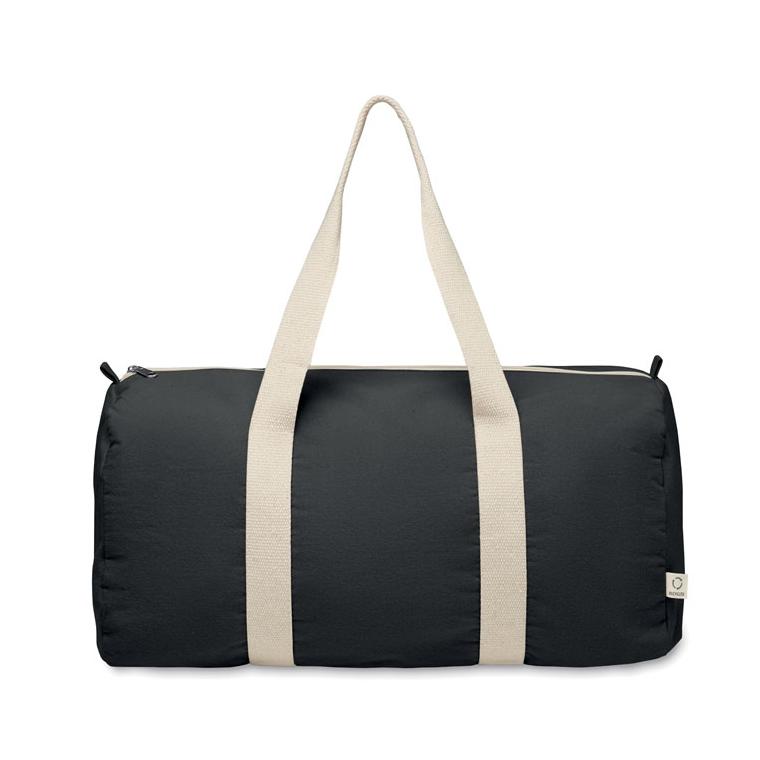 Geantă sport din bumbac reciclat SINN Negru