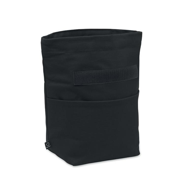 Geantă termo, bumbac reciclat RECOBA COLOUR Negru