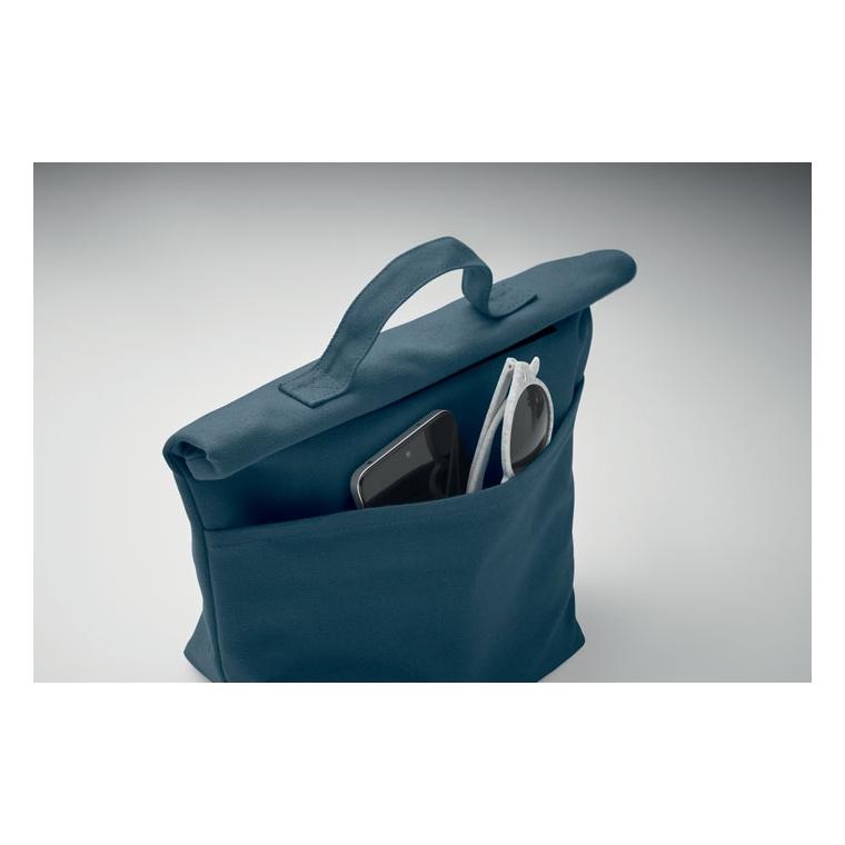 Geantă termo, bumbac reciclat RECOBA COLOUR Albastru