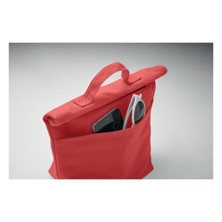 Geantă termo, bumbac reciclat RECOBA COLOUR Roșu