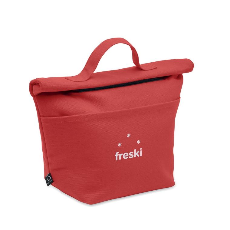 Geantă termo, bumbac reciclat RECOBA COLOUR Roșu