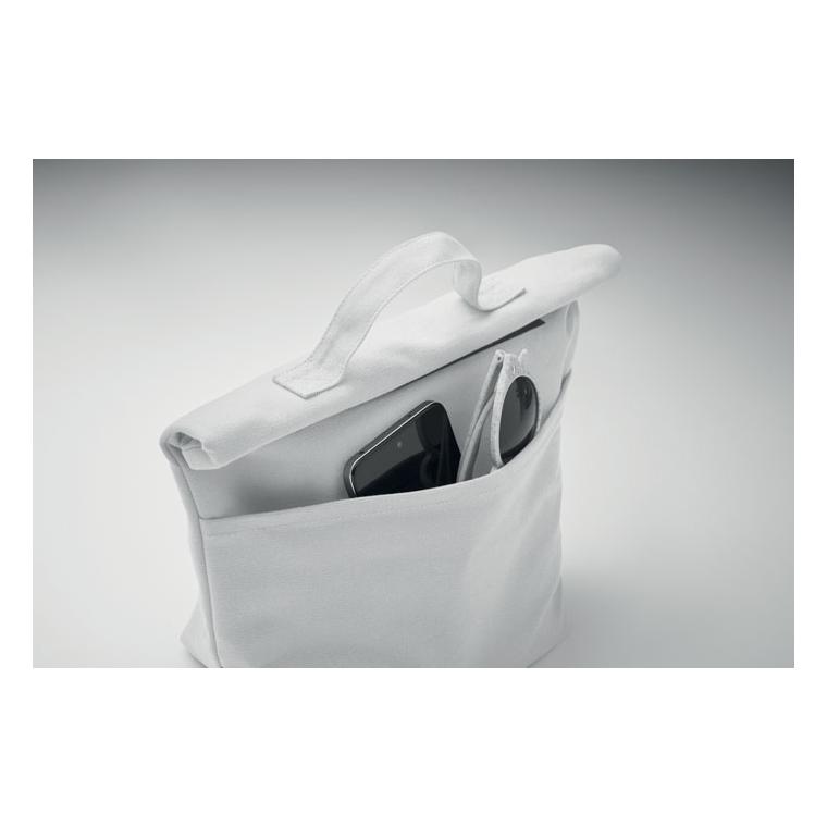 Geantă termo, bumbac reciclat RECOBA COLOUR Alb