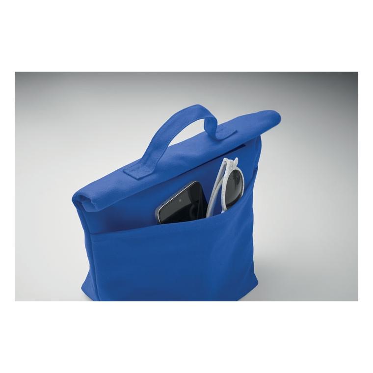 Geantă termo, bumbac reciclat RECOBA COLOUR Albastru regal