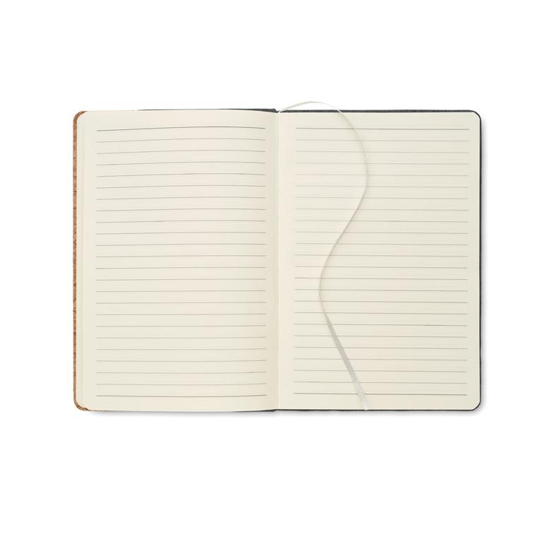 Caiet A5 RPET din plută CORKBOOK Gri închis