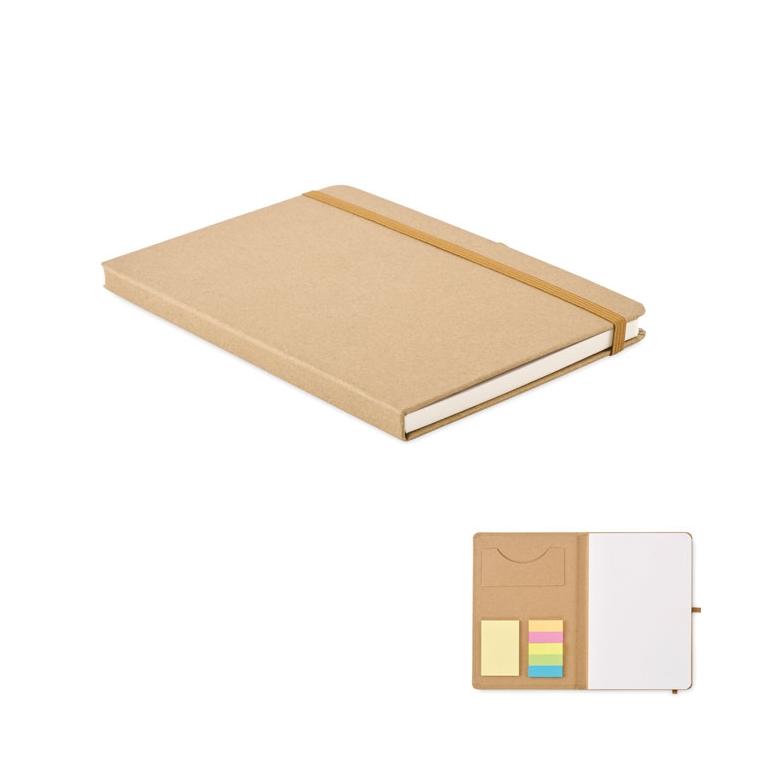 Notebook A5 set din hârtie reci STICKNOTE Bej