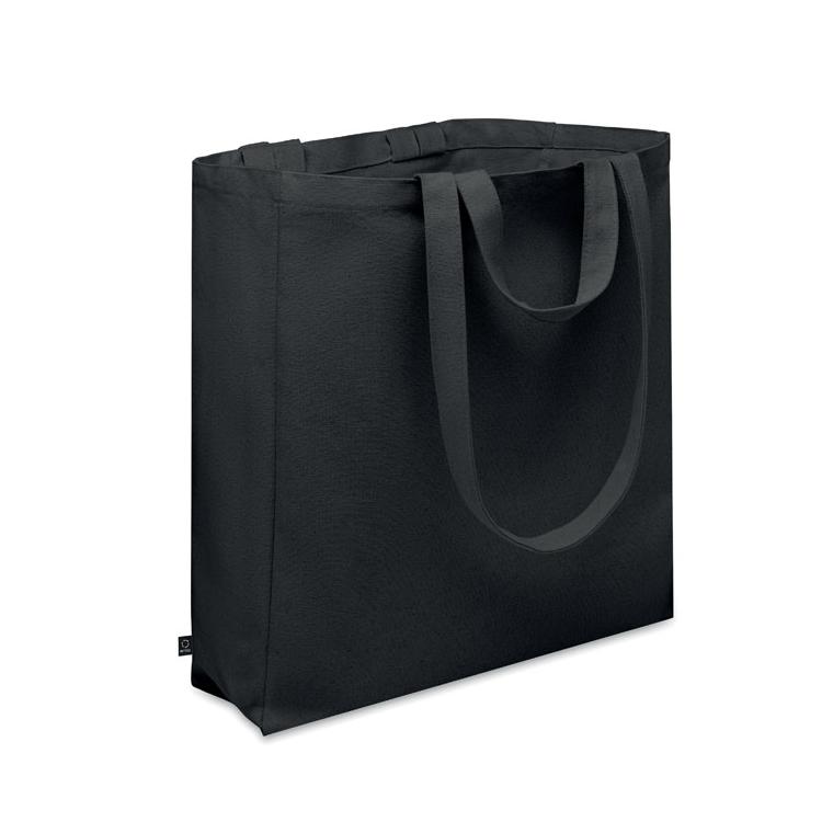 Sacoșă  din bumbac reciclat GAVE COLOUR Negru