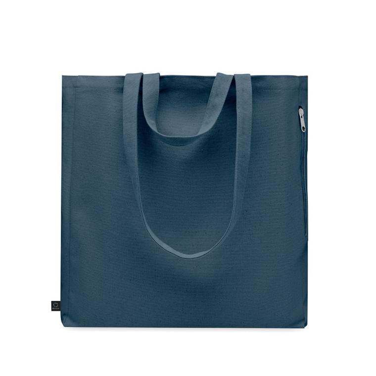 Sacoșă  din bumbac reciclat GAVE COLOUR Albastru