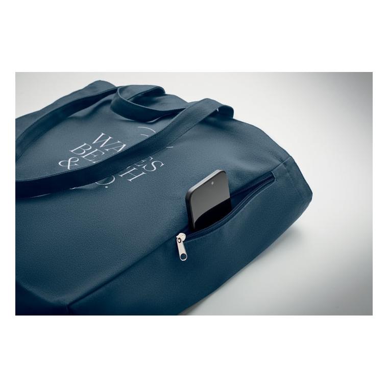 Sacoșă  din bumbac reciclat GAVE COLOUR Albastru