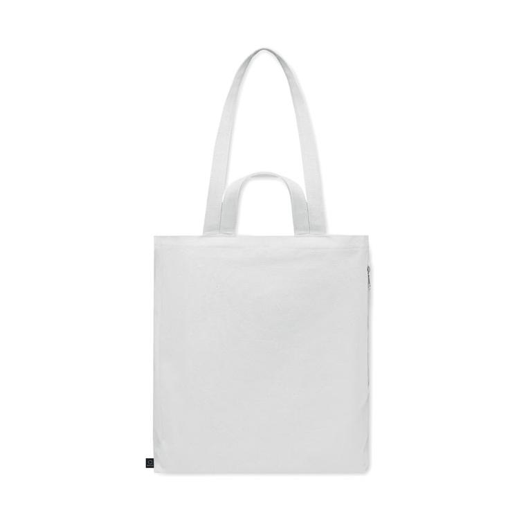 Sacoșă  din bumbac reciclat GAVE COLOUR Alb