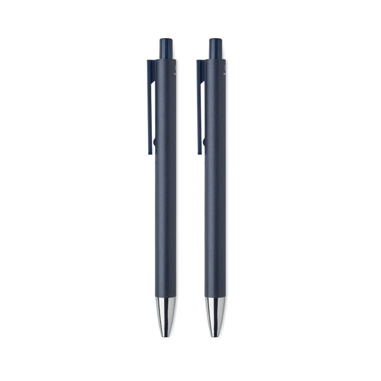 Set de stilouri din aluminiu reciclat ORWELL Navy 
