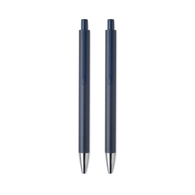 Set de stilouri din aluminiu reciclat ORWELL Navy 