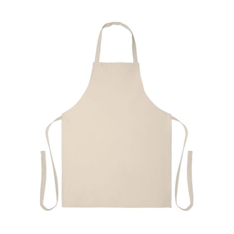 Șorț din bumbac reciclat SOUS Bej